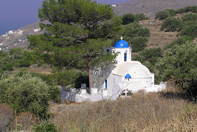 Image of the church of Agios Nikitas in Stroumbo, Amorgos